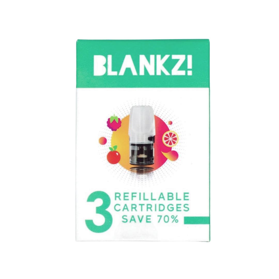 Blankz! Refillable Pods for Relx Classic 3Pak/Relx Infinity 3Pak/ Juul 4Pak