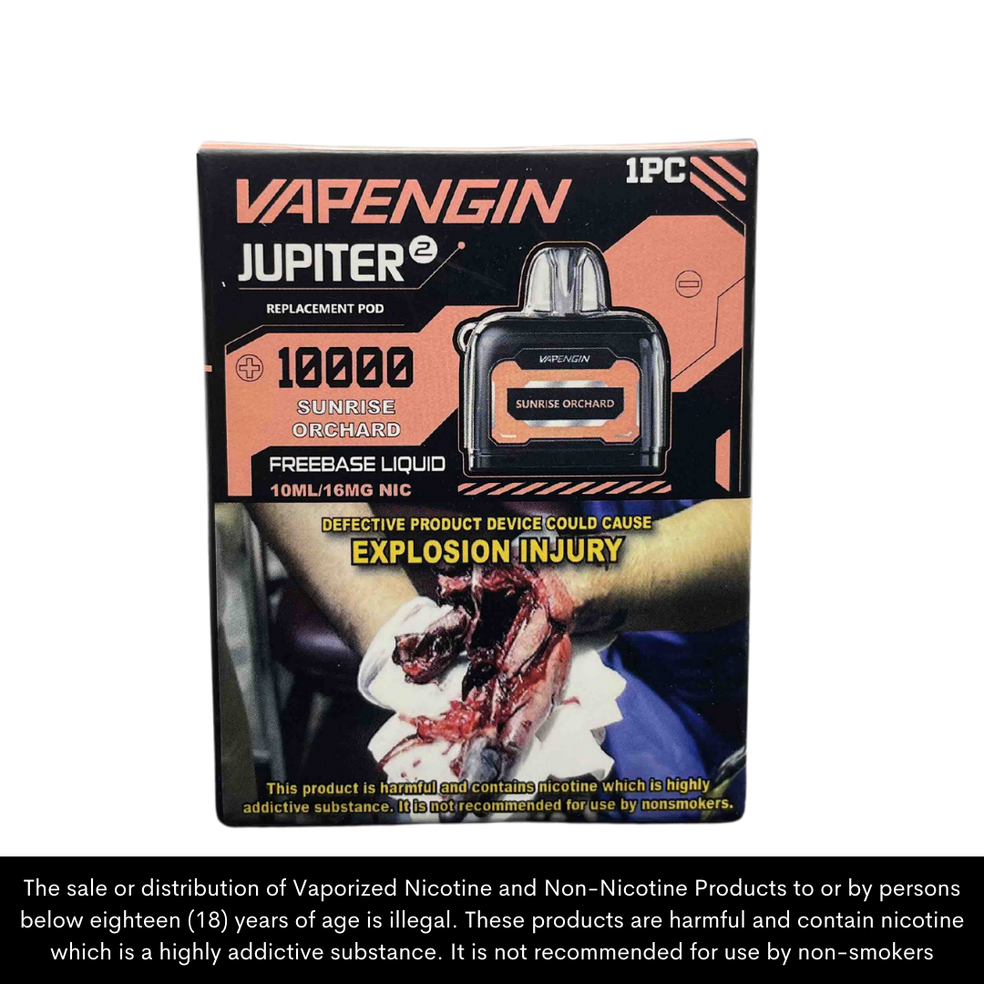 Vapengin Jupiter 2 Disposable Vape Pods / up to 10,000 puffs (pod only/battery sold separately)