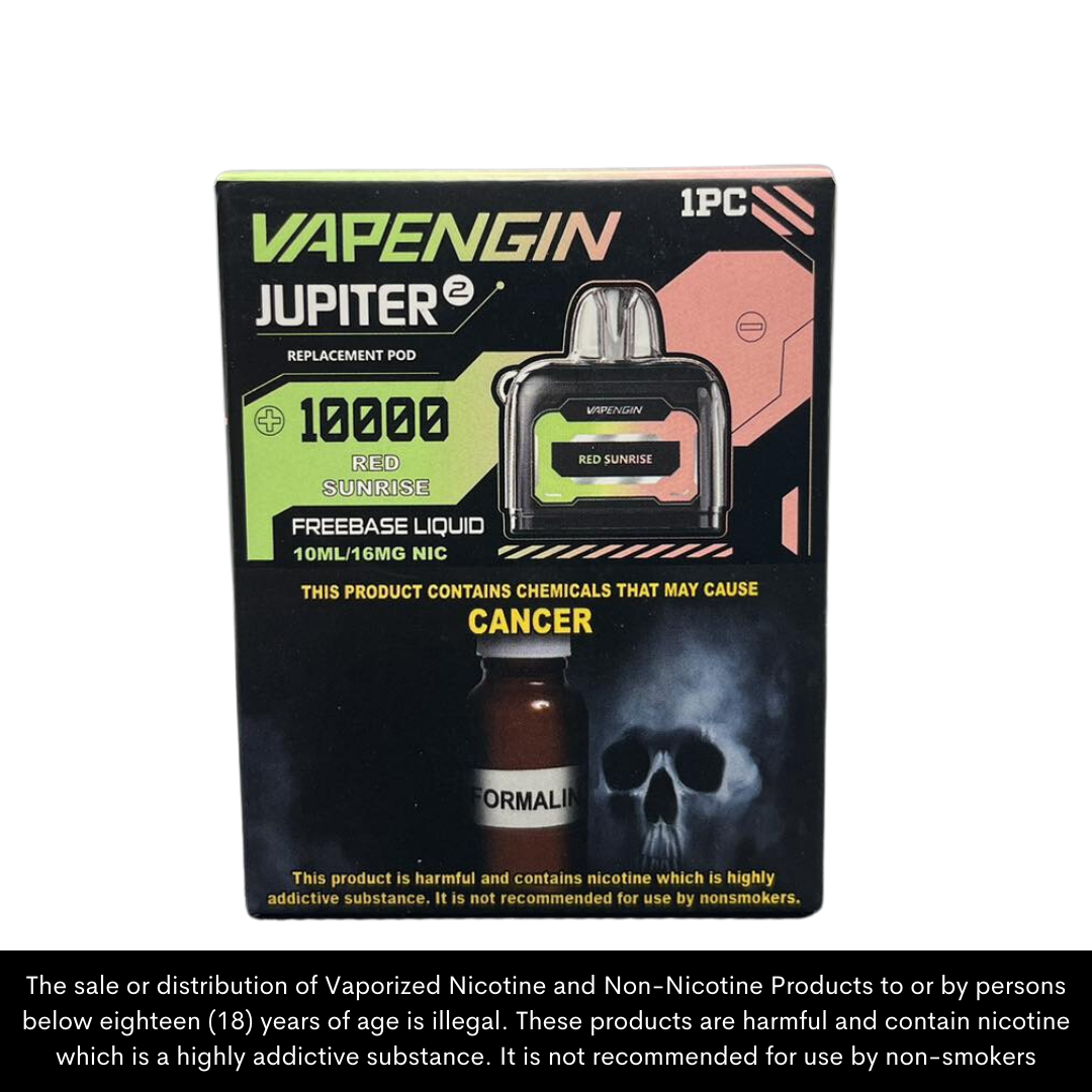 Vapengin Jupiter 2 Disposable Vape Pods / up to 10,000 puffs (pod only/battery sold separately)