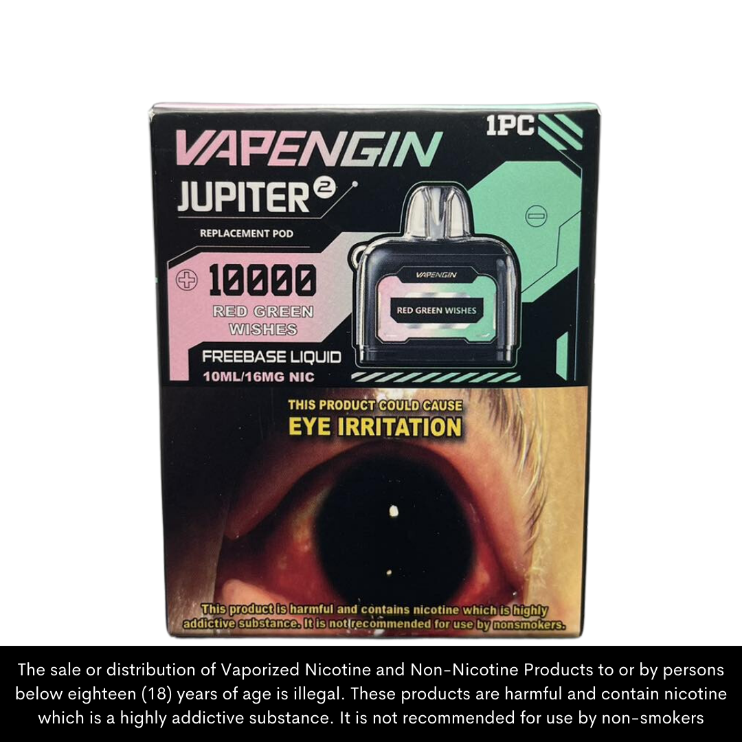 Vapengin Jupiter 2 Disposable Vape Pods / up to 10,000 puffs (pod only/battery sold separately)