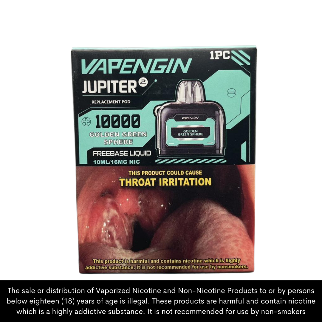 Vapengin Jupiter 2 Disposable Vape Pods / up to 10,000 puffs (pod only/battery sold separately)