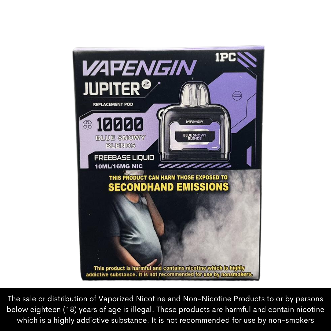 Vapengin Jupiter 2 Disposable Vape Pods / up to 10,000 puffs (pod only/battery sold separately)