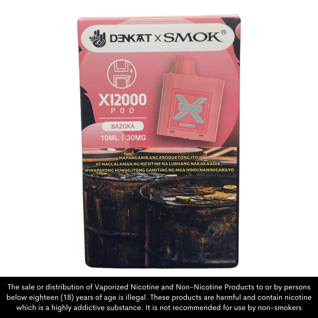 Denkat x Smok X12000 Disposable Vape Pods (mod/battery sold separately)