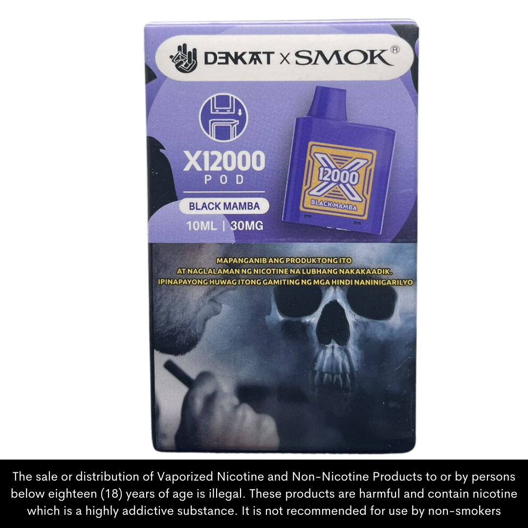 Denkat x Smok X12000 Disposable Vape Pods (mod/battery sold separately)