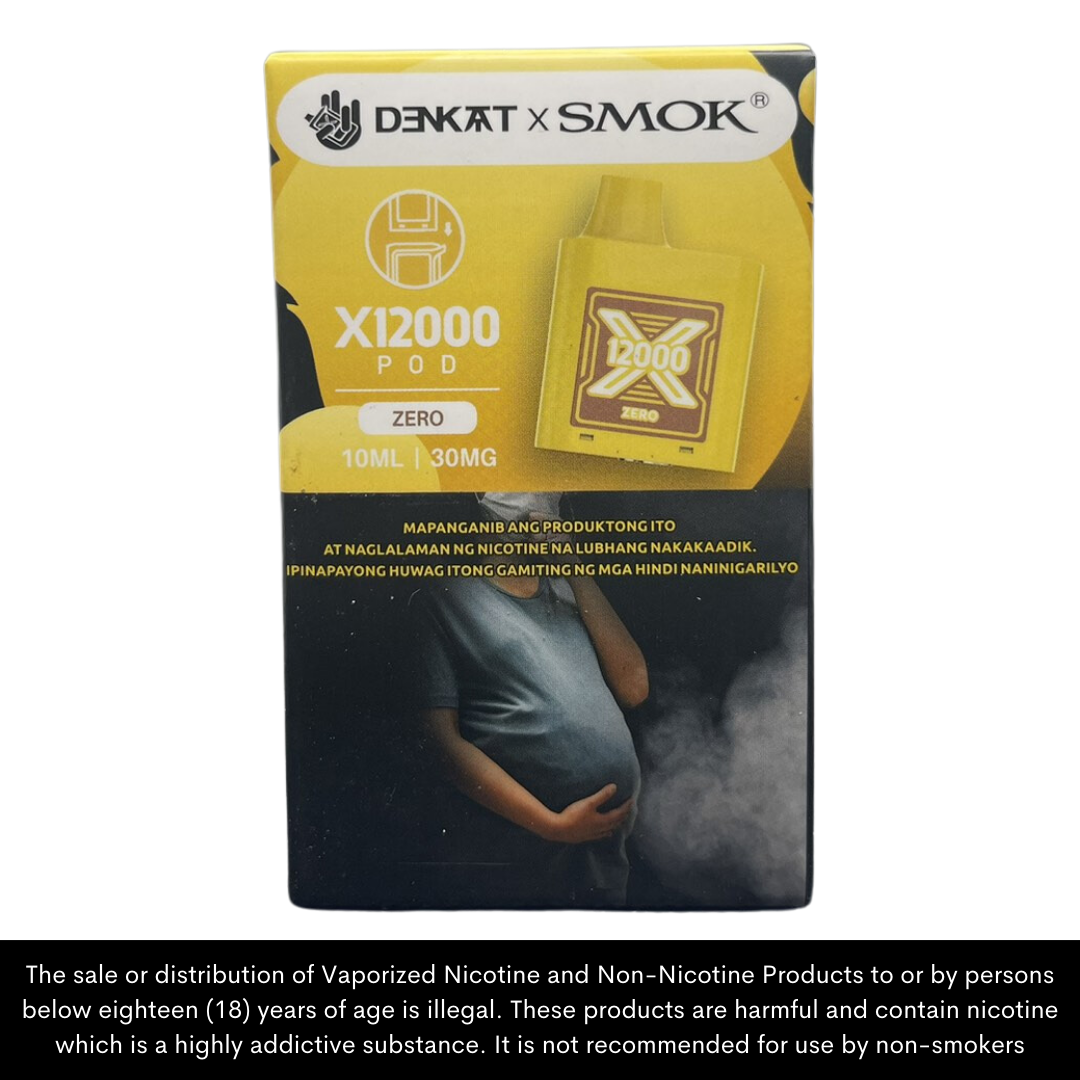 Denkat x Smok X12000 Disposable Vape Pods (mod/battery sold separately)