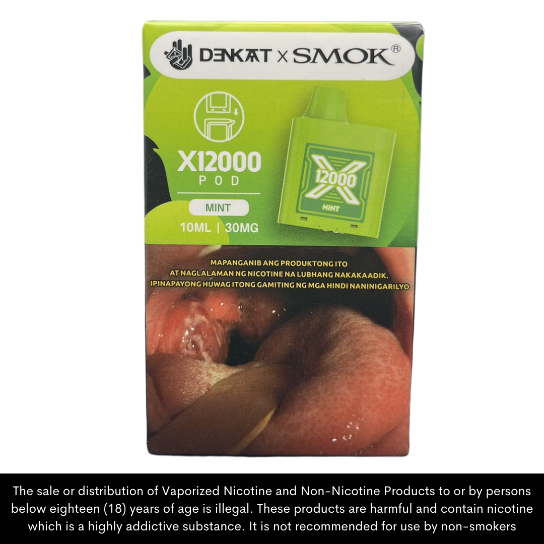 Denkat x Smok X12000 Disposable Vape Pods (mod/battery sold separately)