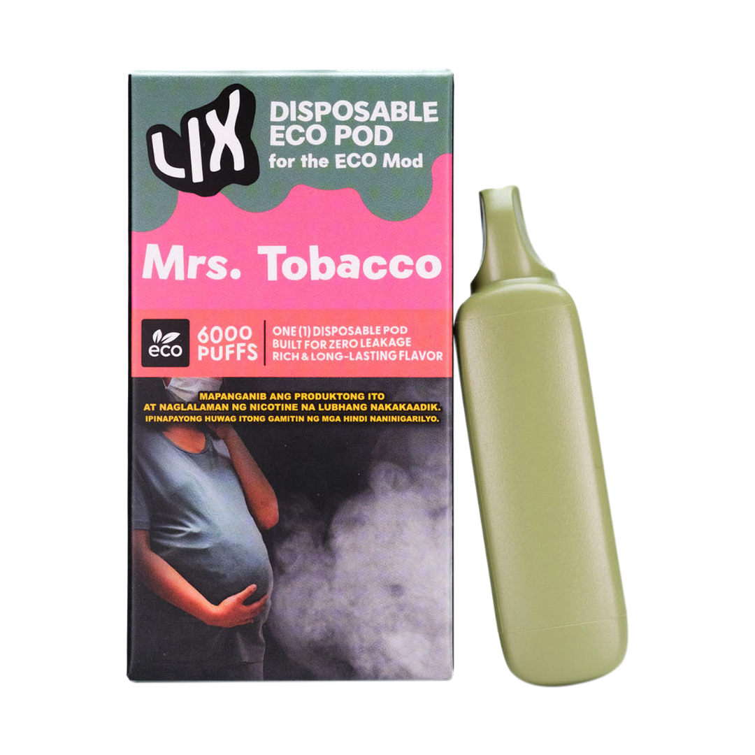 LIX ECO Pod 6000 Puffs/ 5% Nic (Pod only, Device sold separately)